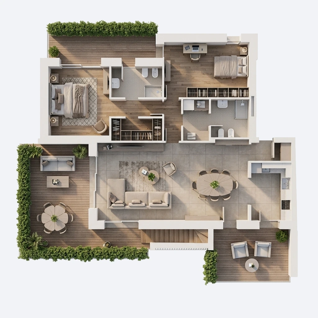 Planimetria attico